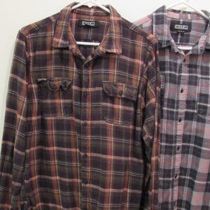 Ezekiel Men's Flannel Shirts Size Large